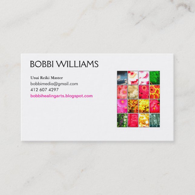 Visite carte de reiki (Devant)