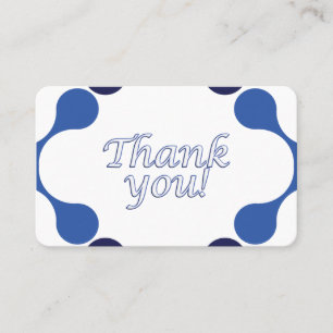 Visite Carte de remerciement de gratitude - 3,54 x 2,165