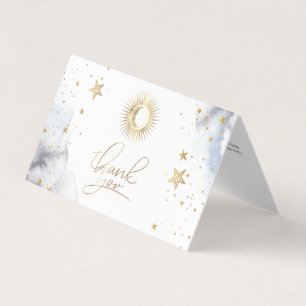 Visite Carte de remerciement pour Baby Shower Thème Solei