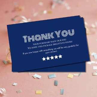 Visite Carte de remerciement pour entreprise artisanale |