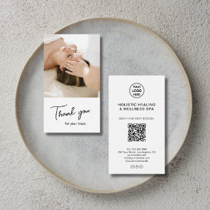 Visite Carte de remerciement pour thérapeute holistique C