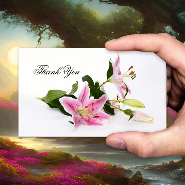 Visite Carte de remerciement professionnelle Fleurs de ly (Créateur téléchargé)