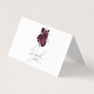 Visite Carte de Remerciement Roses de Bourgogne