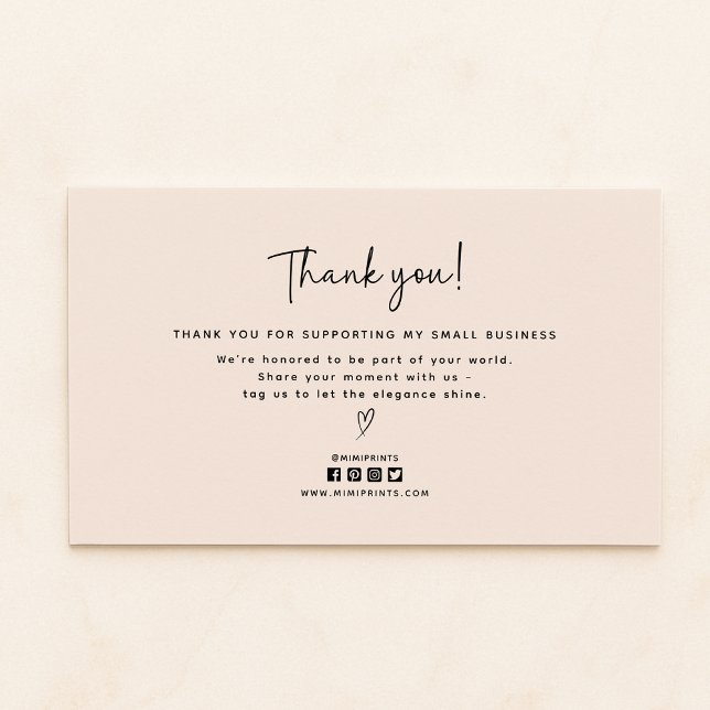 Visite Carte de remerciements d'icônes de médias sociaux  (Créateur téléchargé)