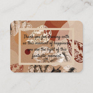 Visite carte de remerciment