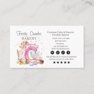 Visite Carte de rendez-vous d'affaires de boulangerie