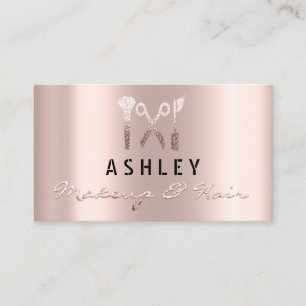 Visite Carte de rendez-vous de maquilleur de salon de