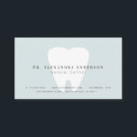 Visite Carte de rendez-vous Dentist Light Blue<br><div class="desc">Le rendez-vous / carte de visite de ce dentiste minimaliste et propre présente vos textes en lettres noires avec des dents blanches sur un arrière - plan bleu clair. Modifiez la couleur de l'arrière - plan et personnalisez-la selon vos besoins. Vous pouvez trouver des produits correspondants dans mon magasin. La...</div>