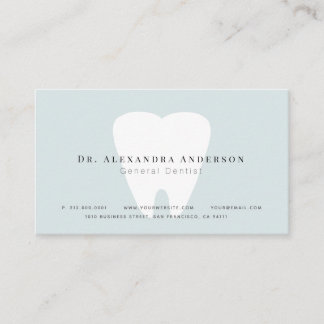 Visite Carte de rendez-vous Dentist Light Blue