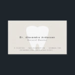 Visite Carte de rendez-vous Dentist Modern Light Beige<br><div class="desc">Ce rendez-vous de dentiste minimaliste et moderne / carte de visite présente vos textes en lettres noires avec des dents blanches sur un arrière - plan beige clair. Modifiez la couleur de l'arrière - plan et personnalisez-la selon vos besoins. Vous pouvez trouver des produits correspondants dans mon magasin.</div>