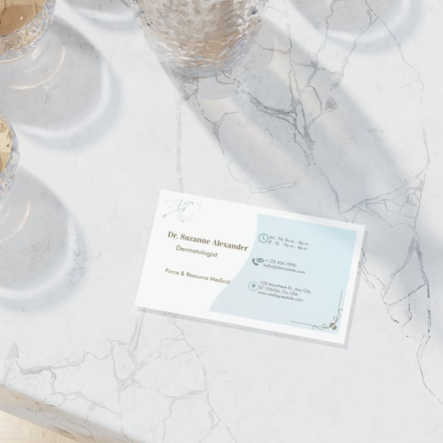 Visite Carte de rendez-vous dermatologue simple et élégan (Créateur téléchargé)