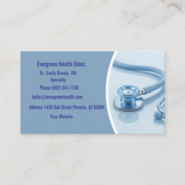 Visite Carte de rendez-vous médicaux professionnelle avec (Devant)