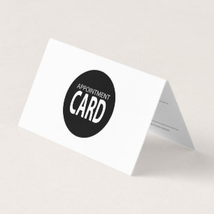 Visite Carte de rendez-vous pliée
