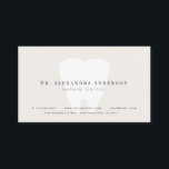 Visite Carte de rendez-vous pour dentiste beige clair<br><div class="desc">Le rendez-vous/carte de visite minimaliste et épuré de ce dentiste présente vos textes en lettres noires avec des dents blanches sur un arrière - plan beige clair. Modifiez la couleur de l'arrière - plan et personnalisez-la selon vos besoins. Vous pouvez trouver des produits correspondants dans mon magasin.</div>