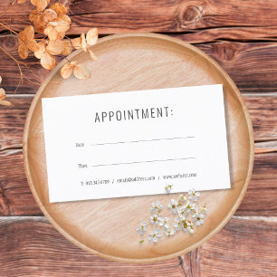 Visite Carte de rendez-vous professionnelle moderne simpl