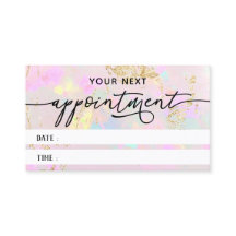 carte de rendez-vous texture opale rose