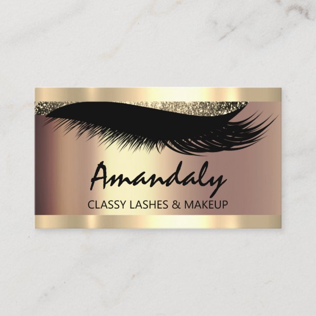 Visite Carte de rendez-vous VIP maquillage Esthétique (Devant)
