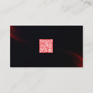 Visite Carte de réseau QR Code Professionnel Sombre Éléga