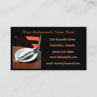 Visite Carte de restauration