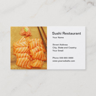 Visite Carte de restauration de sushi