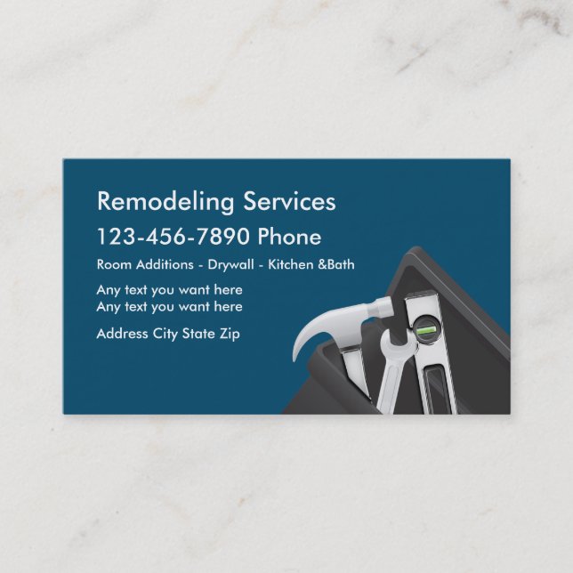 Visite Carte de retouche à la maison d'entreprise de (Devant)