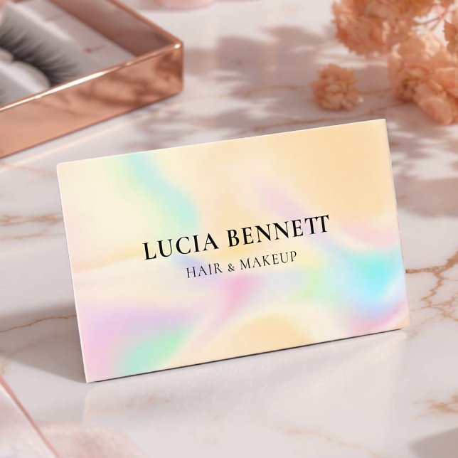 Visite Carte de salon de beauté personnalisable avec cils (Customizable Business Card )