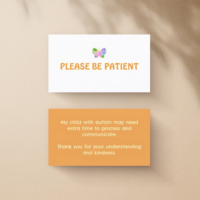 Visite Carte de sensibilisation à l'autisme et à la neuro (Créateur téléchargé)