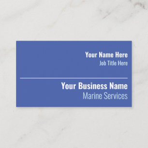 Visite Carte de services marins Réparation de bateau Entr