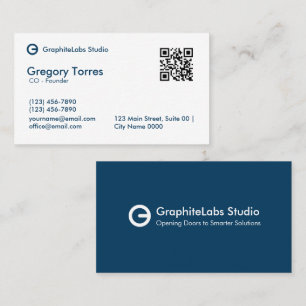 Visite Carte de société corporative minimaliste moderne e
