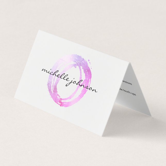 Visite Carte de soins de fin de semaine de salon rose (Devant)