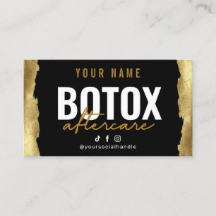 Visite Carte de soins postérieurs Botox Gold Luxury