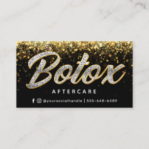 Visite Carte de soins postérieurs Botox Gold Parties sci