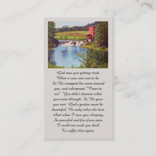 Visite Carte de souvenir violet vert jaune bleu
