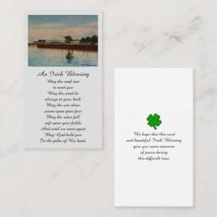 Visite Carte de sympathie irlandaise à la mémoire
