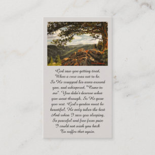 Visite Carte de sympathie verte orange bleue de souvenir