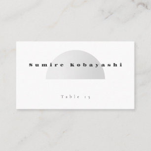 Visite Carte de table de mariage à arche minimaliste