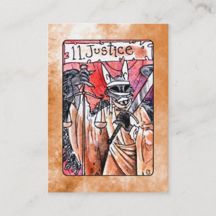 Visite Carte de tarot de justice