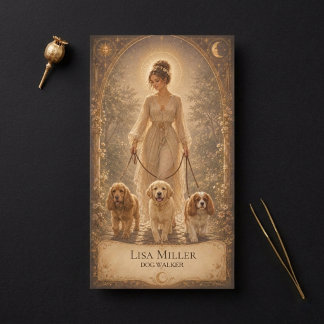 Visite Carte de tarot Mystique céleste Femme Promeneur de
