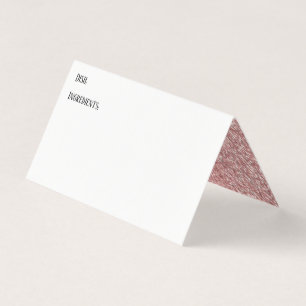 Visite Carte de tente rose Gold Faux Parties scintillant