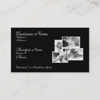 Visite Carte de thérapeute de carrosserie de massage