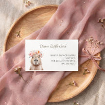 Carte de tirage au sort de couche pour Baby Shower