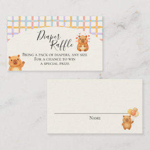Visite Carte de tirage au sort de couche pour capybara aq