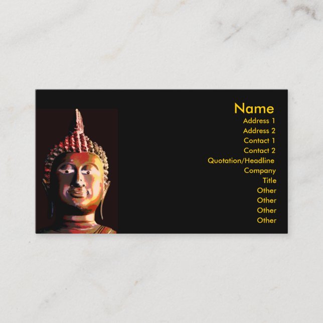 Visite Carte de visite, Bhudda Soins Holistiques (Devant)
