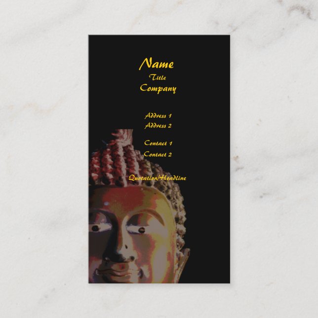 Visite Carte de visite, Bouddha veille sur vous ! (Devant)