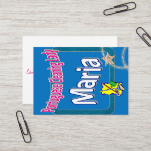 Visite Carte de visite, Dame du ménage