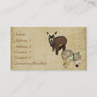 Visite Carte de visite/étiquettes de Cabrito