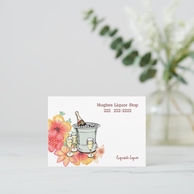 Visite Carte de visite, Magasin d'alcools (Debout devant)