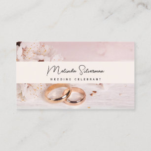 Visite Carte de visite, Mariage Blanc et pastel célébré