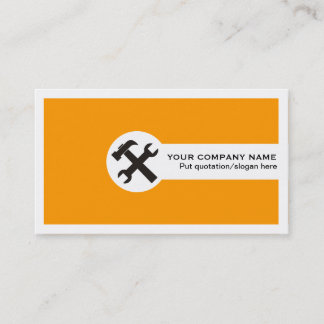 Visite Carte de visite-orange