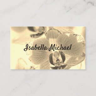 Visite Carte de visite, Orchidée